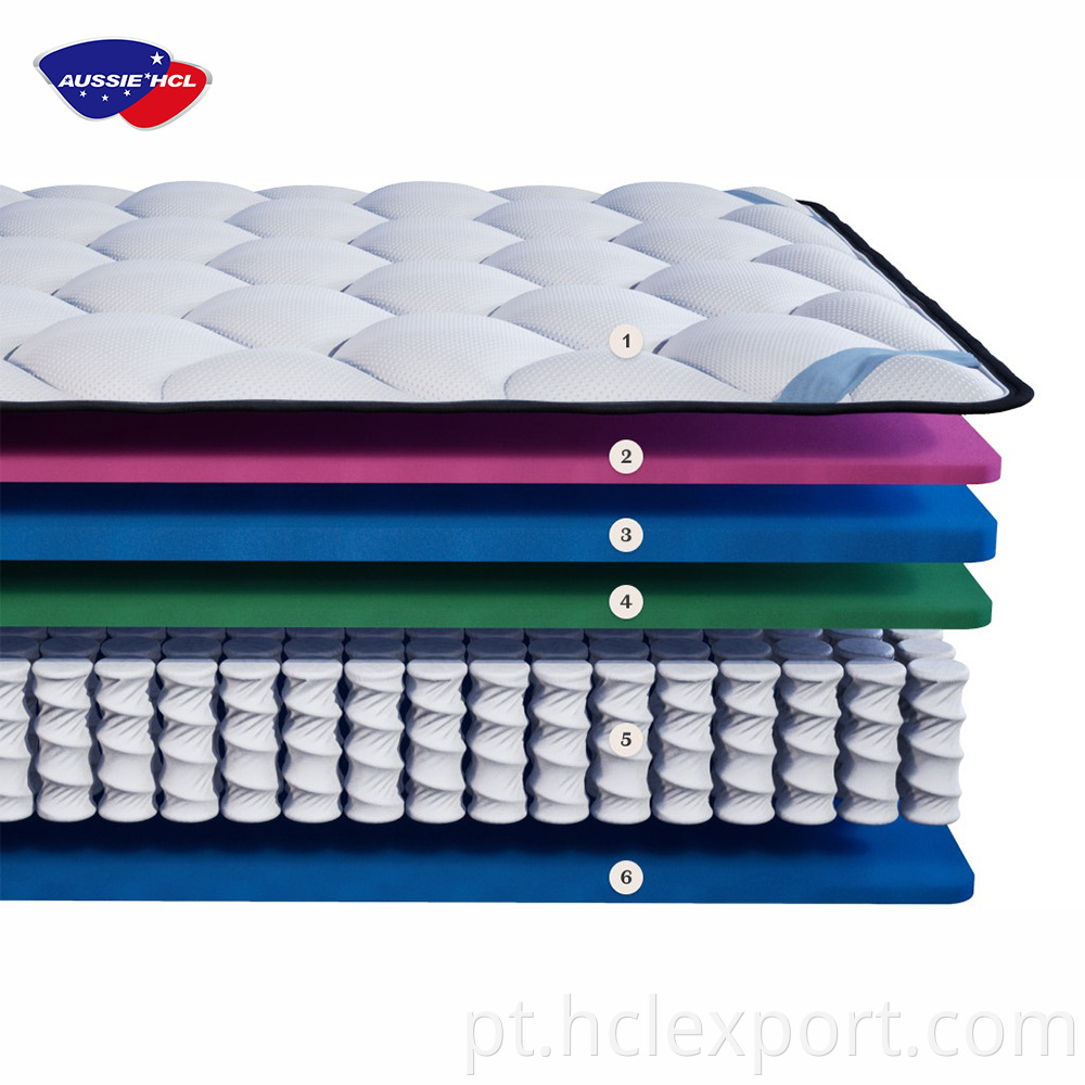 tampa dupla capa rei colchões queen colchões protetores de bolso impermeável Memória do gel Sleep Sleep Well Twin Hybrid Foam Mattress